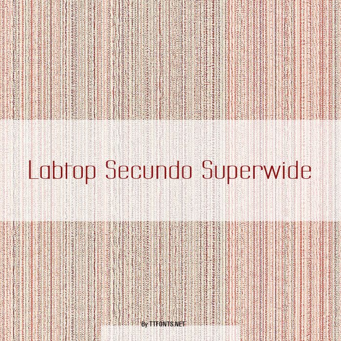 Labtop Secundo Superwide example
